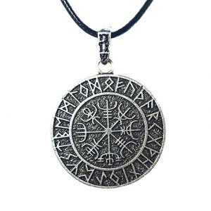 vegvisir pendant necklace nordic viking amulet