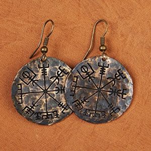 Hand-Hammered-Viking-Compass-Earrings2-1