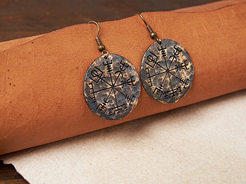 Hand-Hammered-Viking-Compass-Earrings3-1