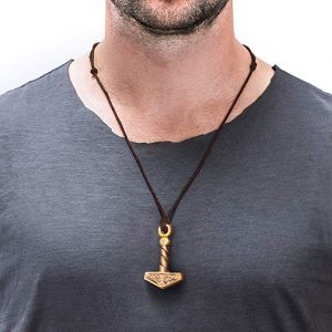 handcrafted thors hammer mjolnir pendant necklace by norse tradesman