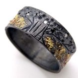 diamond wedding band celtic tree of life ring black silver 14k gold4