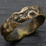 rustic gold ring mens wedding ring rose gold engagement ring4