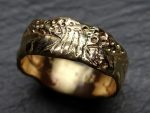 viking wedding band gold engagement ring molten gold