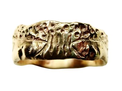 tree of life solid 14k gold viking ring